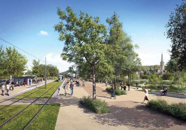 La future station Cœur Historique La future station Cœur Historique